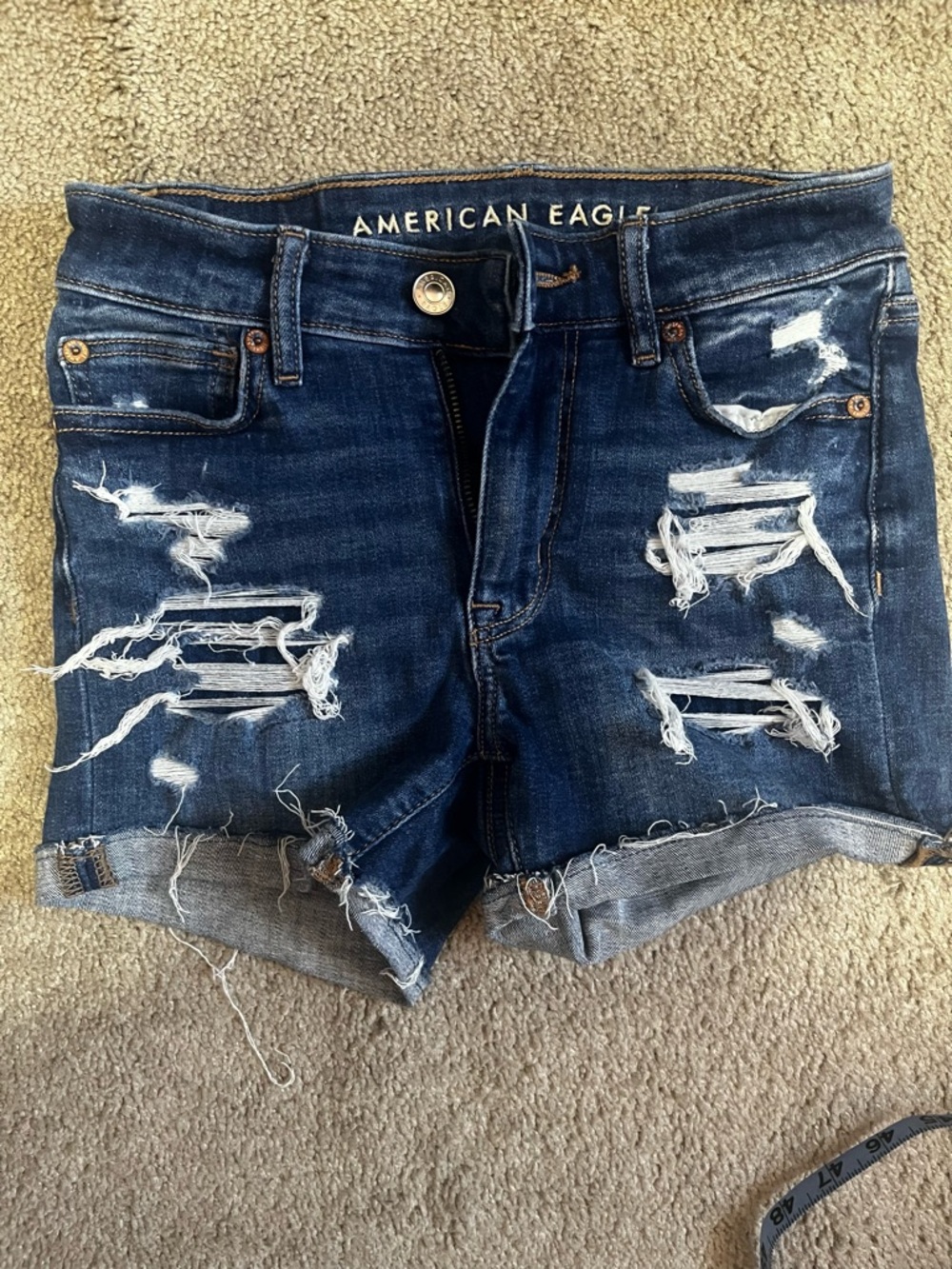 American eagle y2k vintage ripped jeans shorts women’s 2000’s